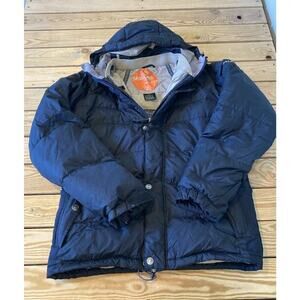 Sessions Hooded Recco Puffer Coat Size Small Men’s Black Full Zip